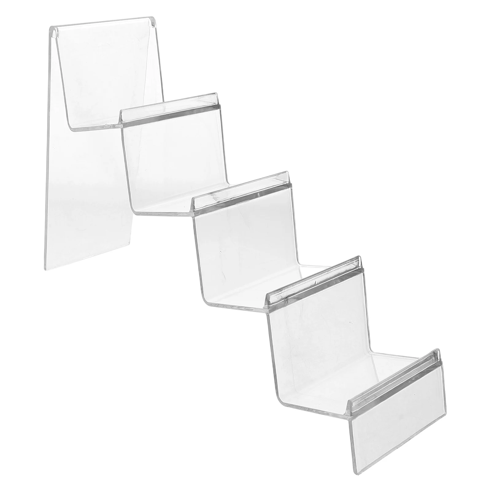 Suporte de exibição acrílico transparente carteira bolsa cremalheiras alta transparência estrutura em camadas óculos de sol titular sacos de solução varejo