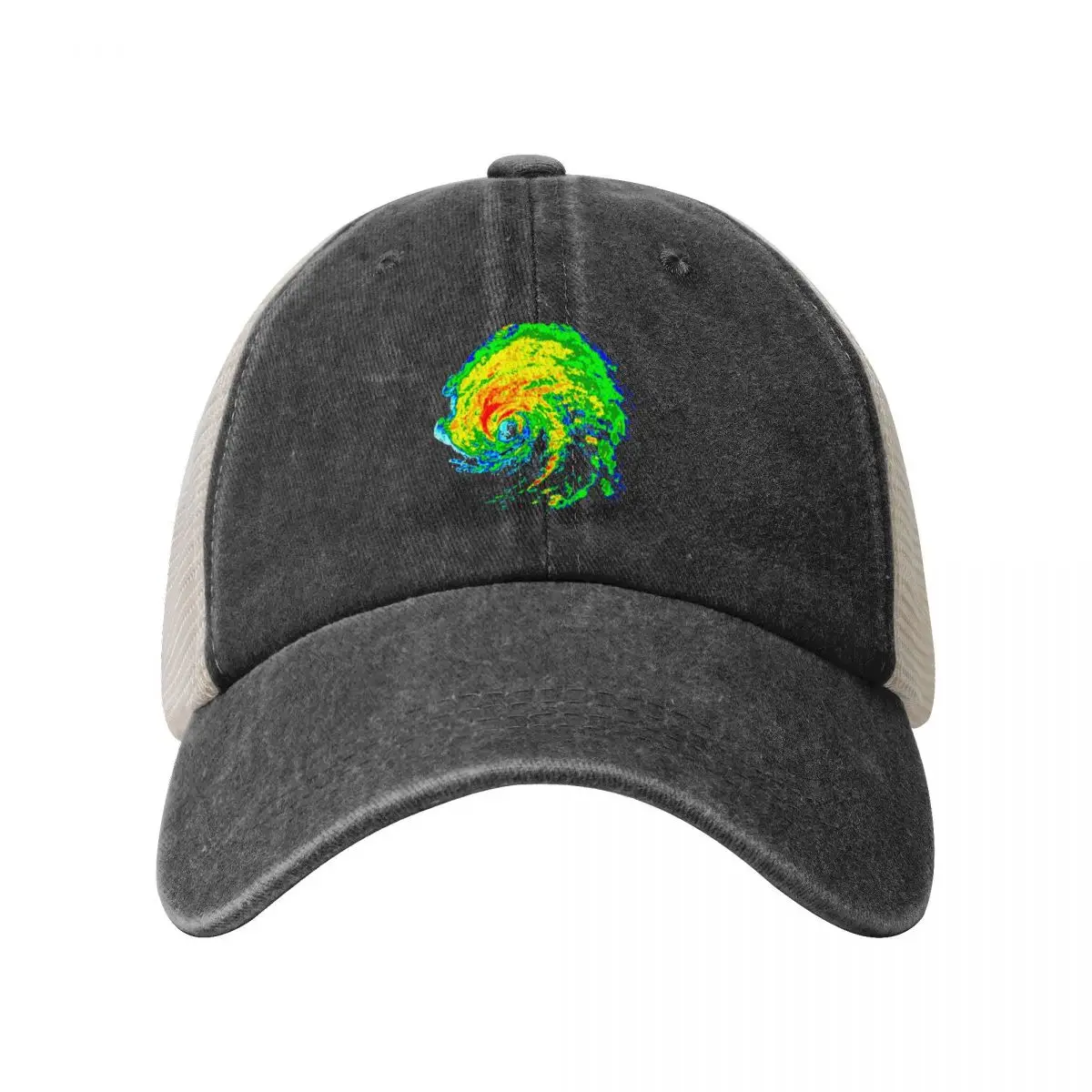 Meteorologist Storm Hunter Meteorology Student Weather Radar Image Cowboy Mesh Baseball Cap Golf Hat Boy Women's