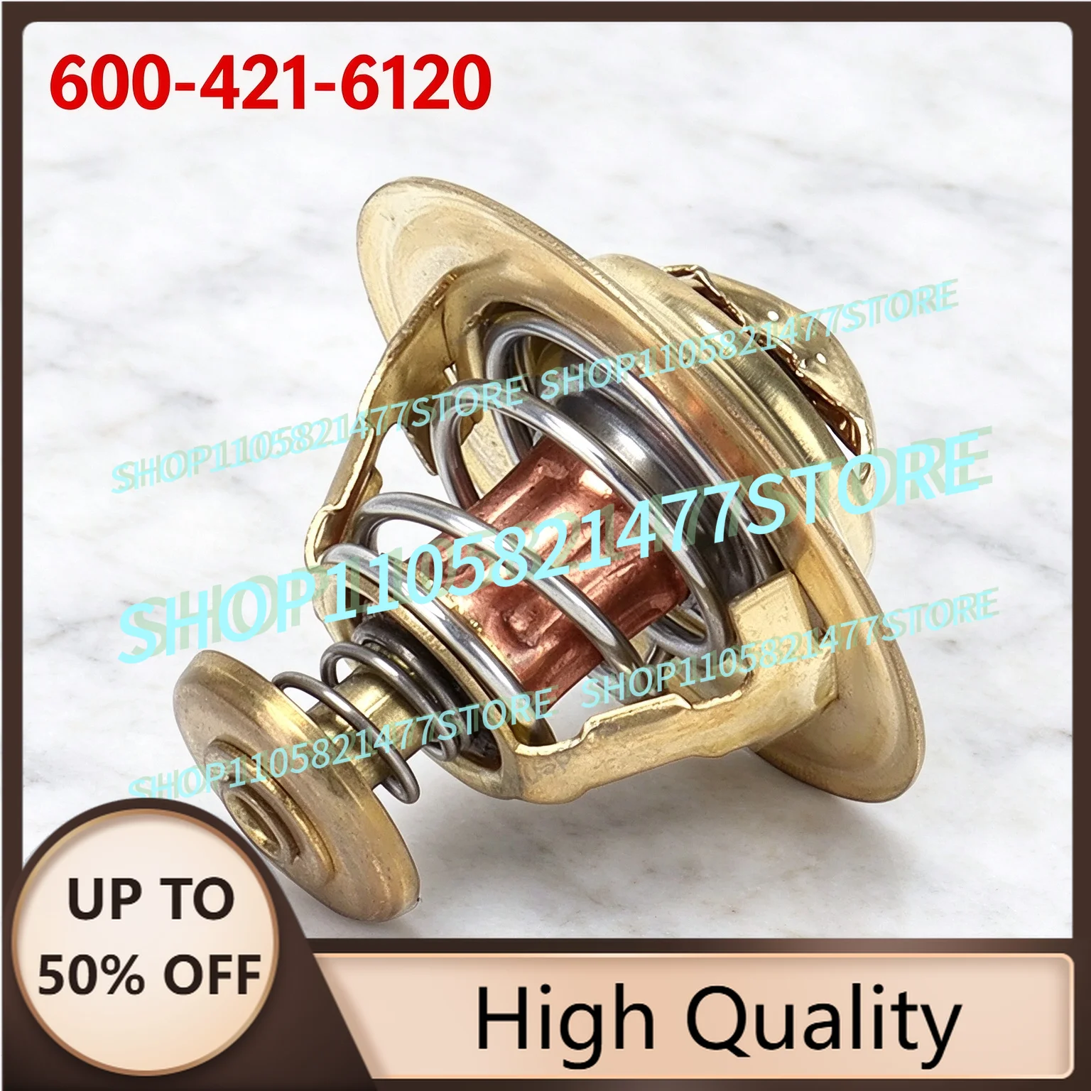Thermostat 600-421-6120 82℃ For PC Diesel Generator EGS45 EGS65 Excavator PC200 Engine 2D94 4D95L 4D95S 6D95L 6004216120
