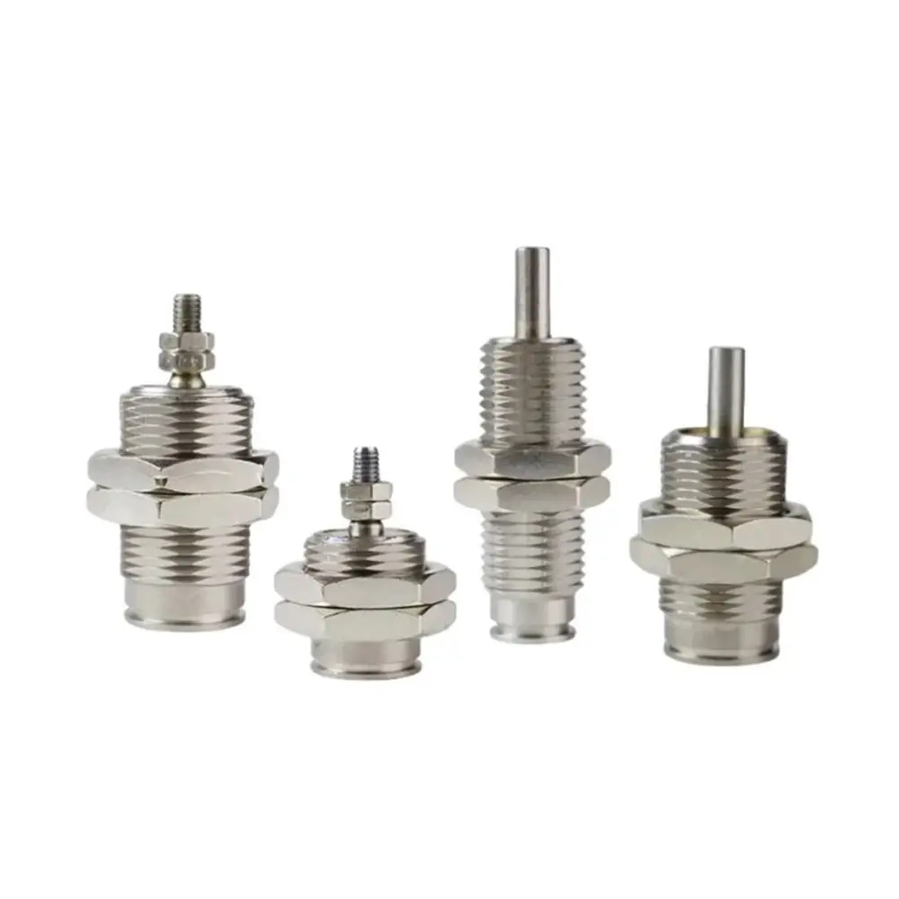 1Pcs Bore 6/10/15mm CJPB Pneumatic Cylinder SMC Type Stroke 5-20mm Mini Air Cylinder Silver Tone Spring Return