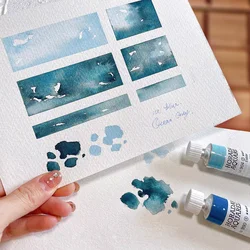 Schmincke master grade limit aquarell farbe 904 eisblau 990 ozean grau sub-pack rohr pigment kunst malerei maniküre liefert