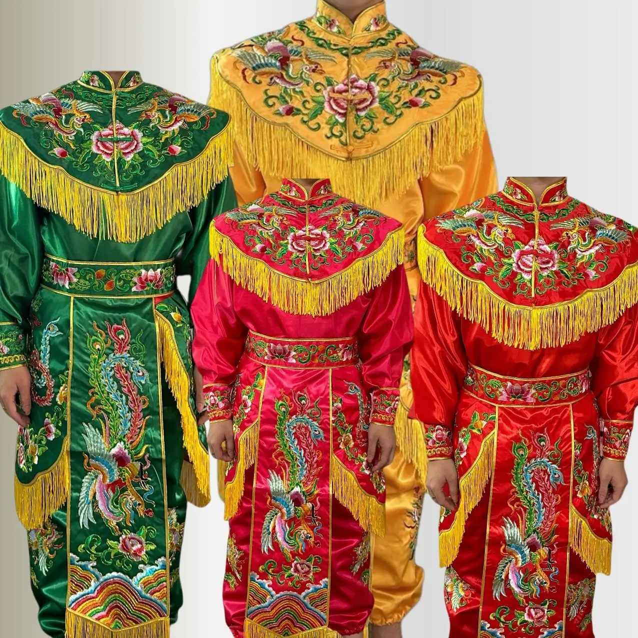 

Chinese folk culture Festival Pageant on Immortals Ancient Performance Embroidery Character Performance Costume Set