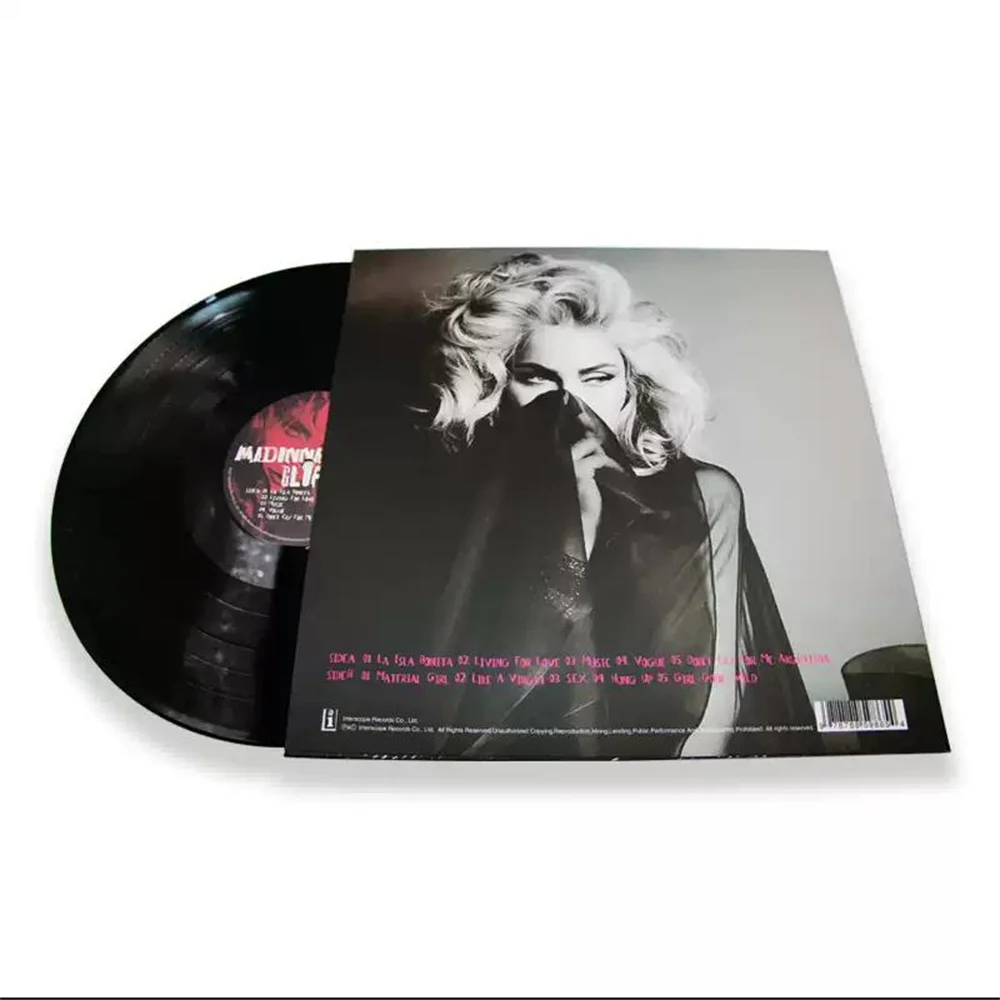 الفونوغراف ألبوم الفينيل المحدد مادونا صحيح الأزرق LP مسجل فينيل 12 بوصة شعبية الفونوغراف محددة LP مسجل فينيل