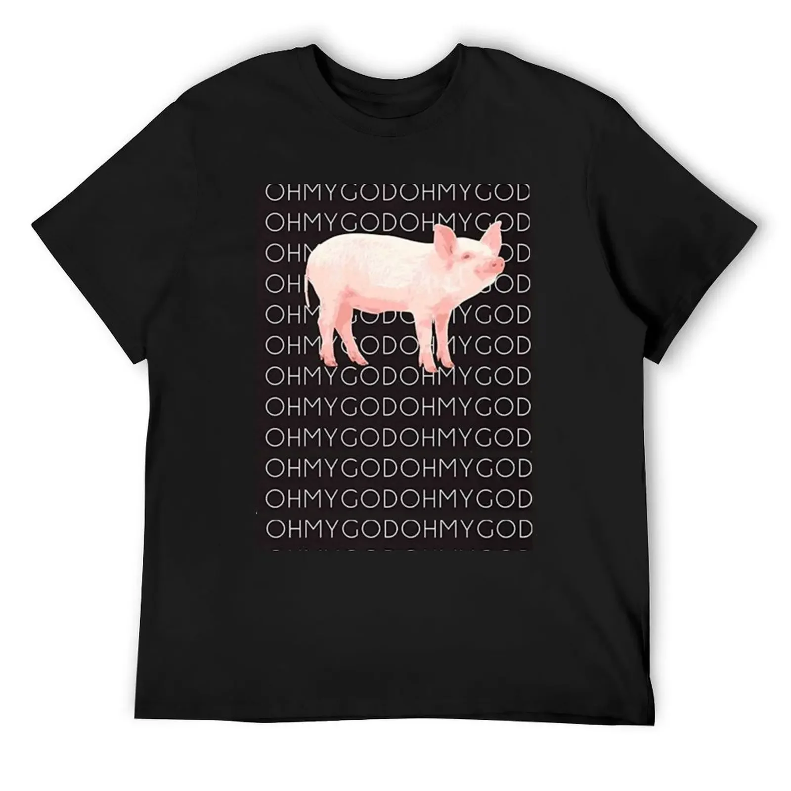 

OMG Pig (Unofficial merch) T-Shirt tops oversized t shirt customs Louboutins mens cotton t shirts