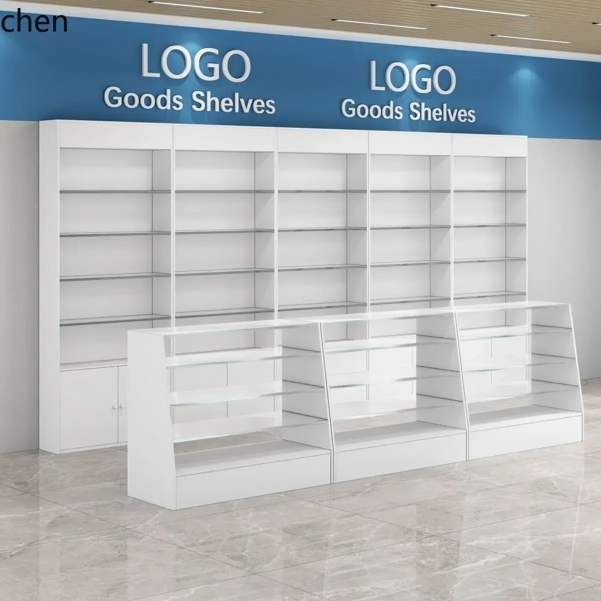 Medicine Cabinet Western Medicine Prescription Cabinet Glass Display Shelf Pharmacy Display CabinetN8