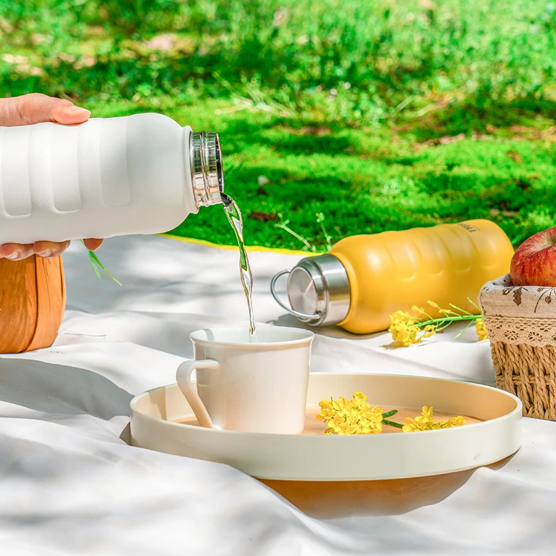 Tyeso تيسو الترمس زجاجة ماء 270/360/750/1000 مللي مزدوجة ترمس من الفولاذ المقاوم للصدأ القدح المحمولة في الهواء الطلق اللياقة البدنية الرياضة زجاجة ماء