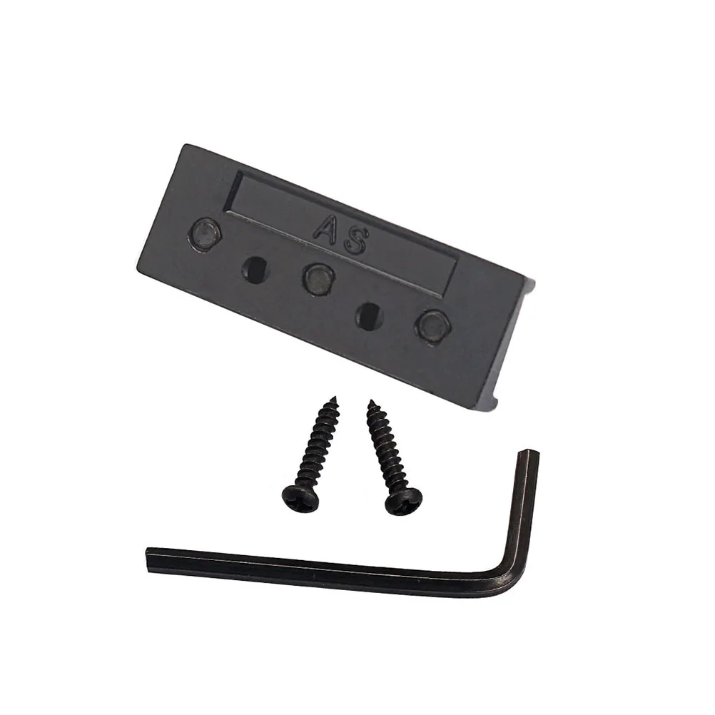 

42mm Zinc Alloy Electric Guitar Locking Nut String Lock with Wrench Guitar Parts Accessories GAA02 (Black)