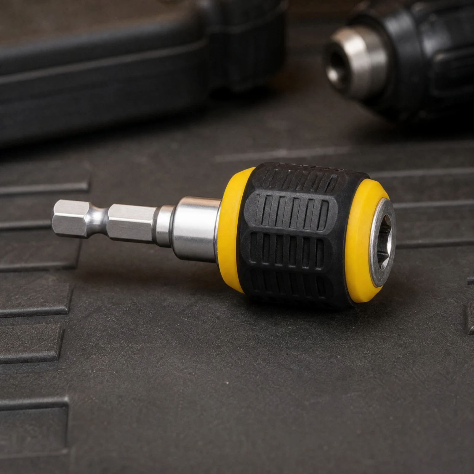 Rapid-Swap Hex Shank Adapter Ergonomic Hex Bit Adapter with Quick Release Tool Accessory Long-Lasting One-Handed Operation