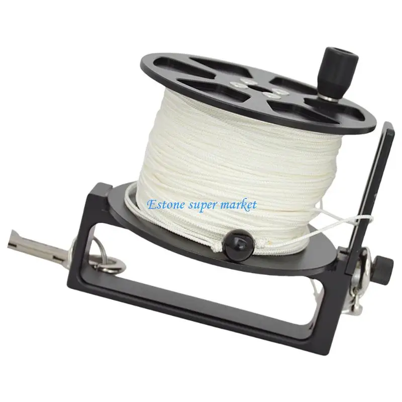 090B Underwater Diving Reel, 100/120/160m Guide Line Comfortable Diving Handle for Technical Cave Expeditions