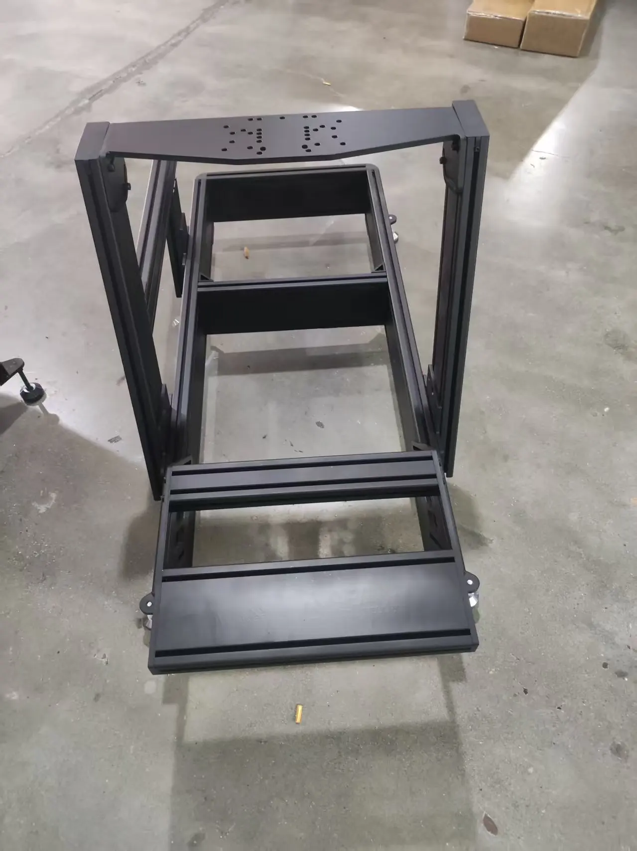 High Quality 40160 Elite Aluminium Alloy Sim Racing Cockpit New-Style With Smooth Surface Anodized Finish Simulation Rig