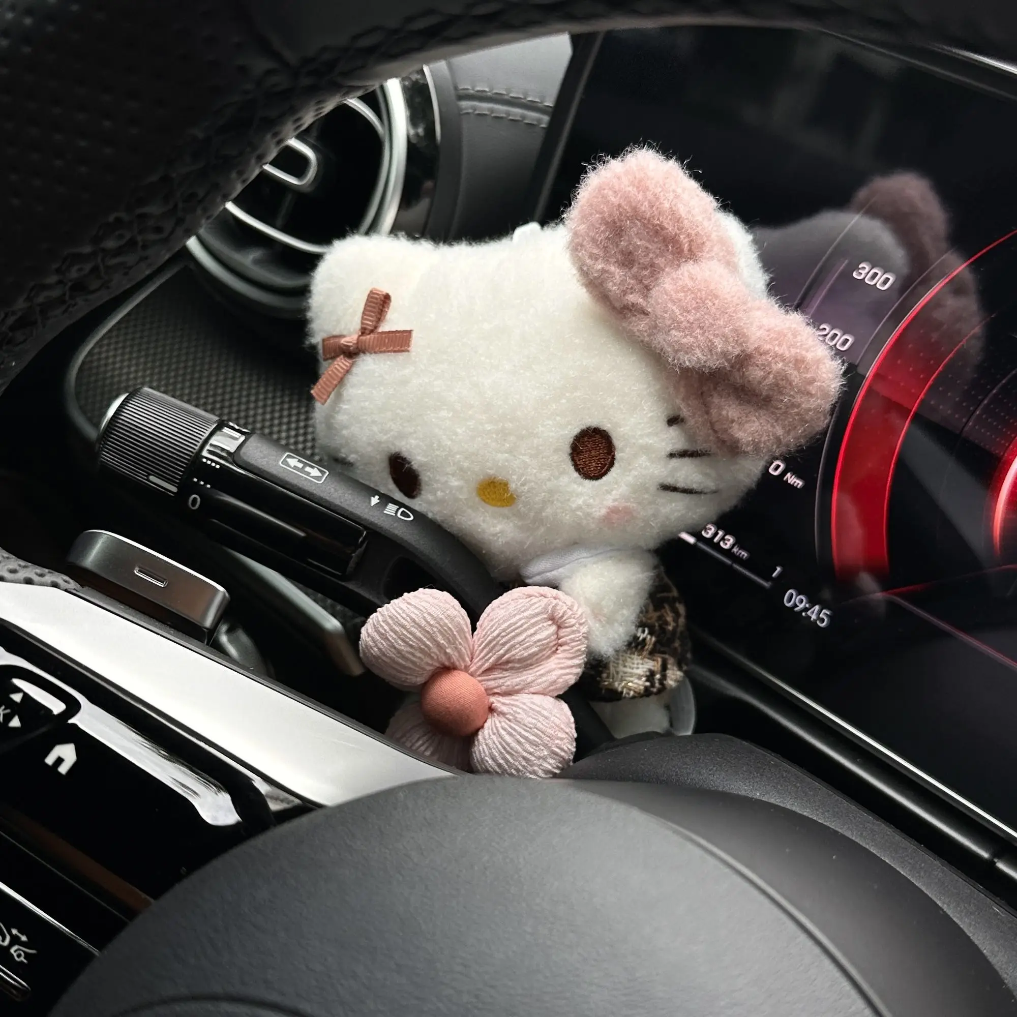

Hello Kitty авто указатели поворота дворник украшают плюшевый материал аксессуар для салона автомобиля Kawaii милые куклы с указателями поворота