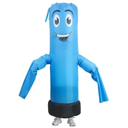 Dancers Inflatable Tube Man Costume - Wacky Waving Inflatable Tube Guy Blow Up Halloween Costume - Adult