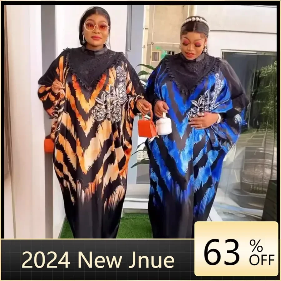 

African Dresses for Women Traditional Africa Clothing Dashiki Ankara Outfits Gown Abayas Robe Muslim Kaftan Maxi Long Dress 2024