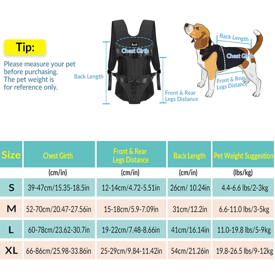 애완 동물 배낭 캐리어, 고양이 개 앞 여행 개 가방, 동물 운반, 소형 중형견 불독 강아지, Mochila Para Perro