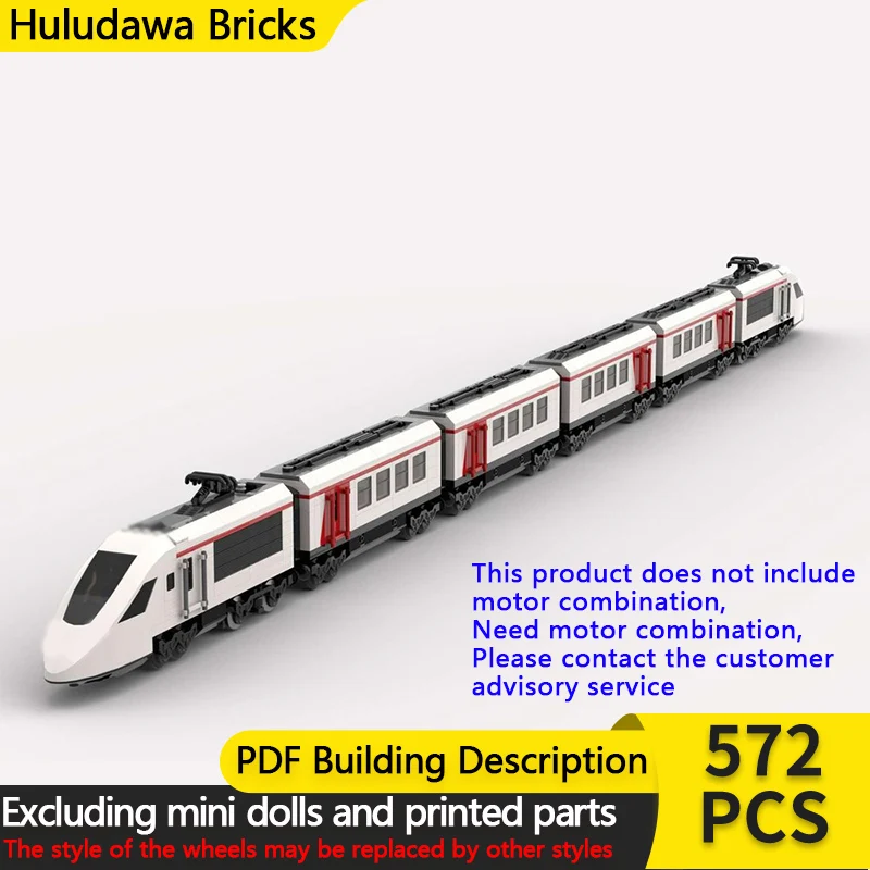 

Модель городской автомобиль MOC, строительные кирпичи, железная дорога, высокоскоростной поезд, модульная технология, детские праздничные подарки, сборные игрушки, костюм