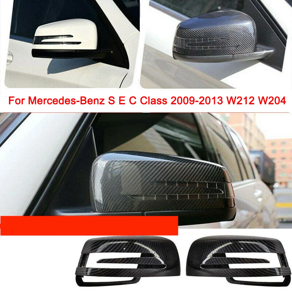 

For Mercedes-Benz S-Class E-Class C-Class W212 W204 W221 2009-2013 LHD RHD Mirror Cover Car Side Rearview Mirror Cover Cap