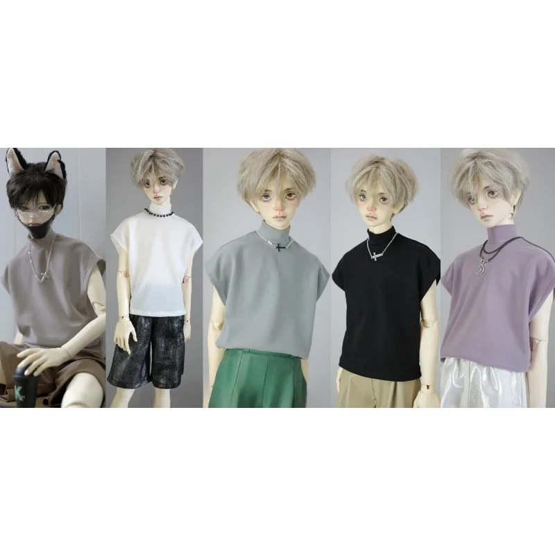 

BJD Half high neck T-shirt For 1/4 1/3 Uncle Strong Uncle ID75 CMB352
