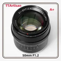 TTArtisan 50mm F1.2 APS-C Manual Focus Lens for Sony E FUJIfilm X Canon M Nikon Z Panasonic Olympus M43 Mount Large Aperture