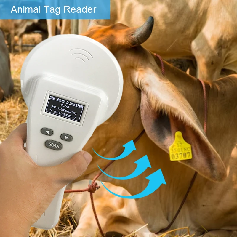 Imagem -03 - Scanner Rfid Contínuo Bluetooth Compatível Fdx-b Hdx Animal id Chip Microchip Tag Reader para Pecuária Fdx-b 134.2khz Frd5410