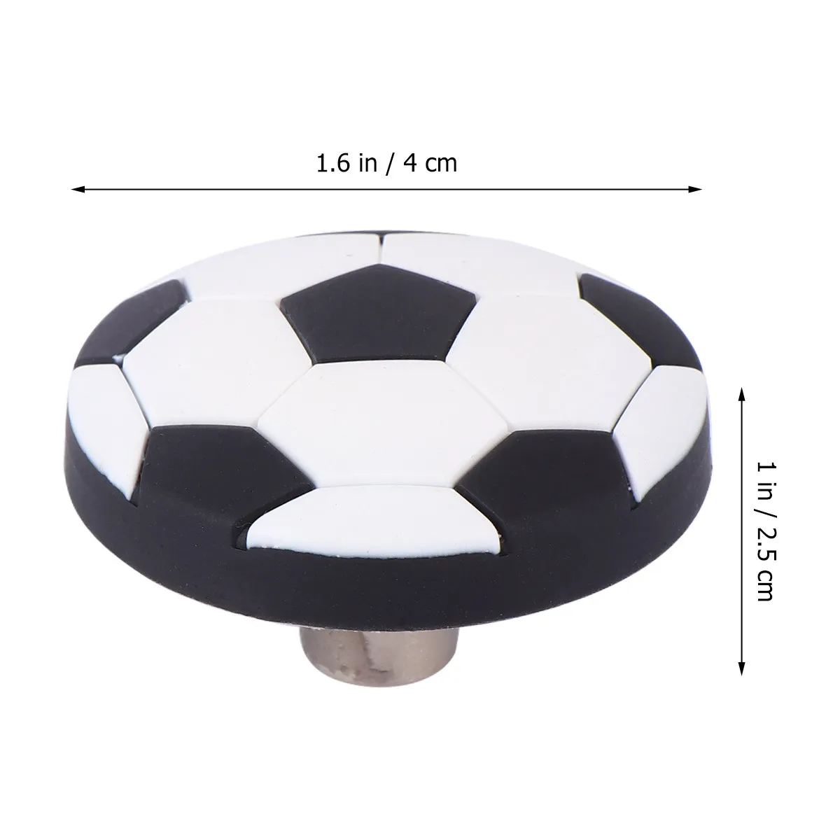 4Pcs Football Shaped Rubber Door Pull Bar Plastic Simple Handle Fashion Drawer Wardrobe Knobs Room Decorative Cabinet Pull