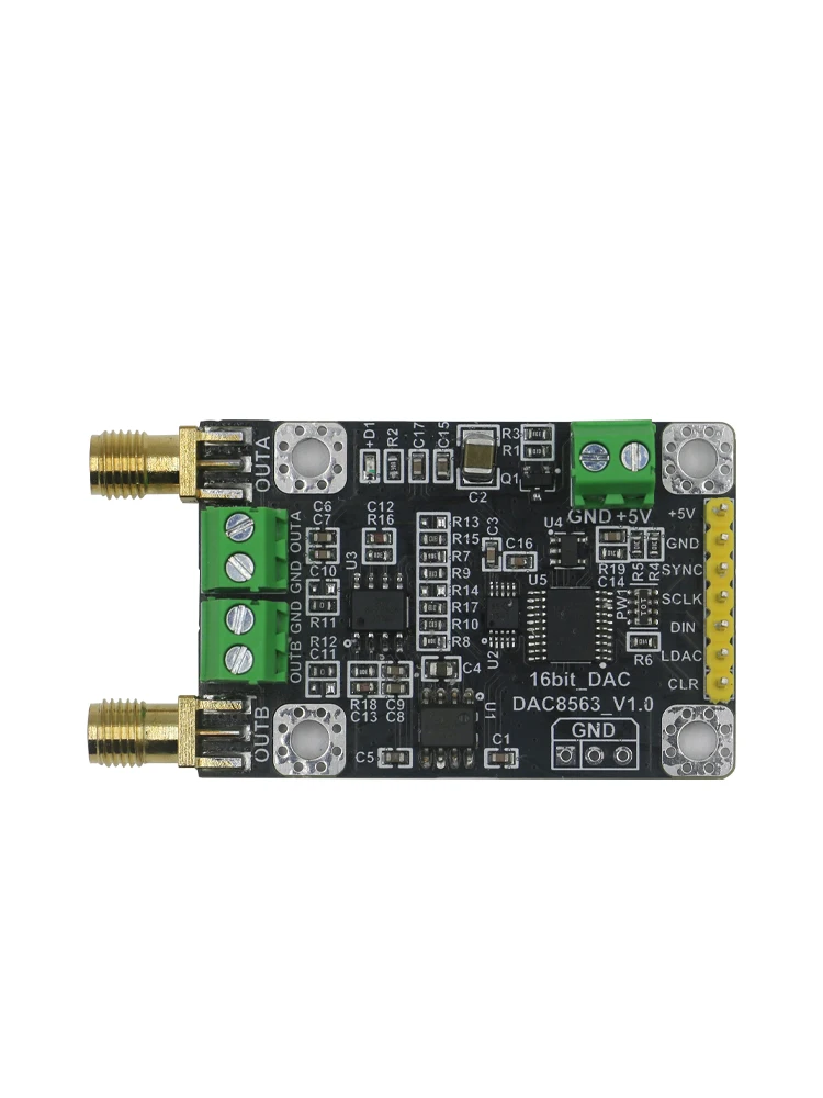 DAC8563 digital-to-analog converter data acquisition high-precision dual 16-bit DAC module Plus or minus 5V adjustable output