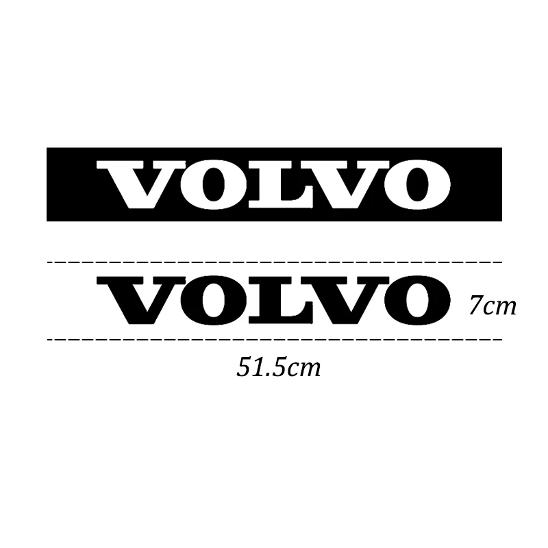 Car Letter Stickers Windshield Body Decals Reflective Car Accessories Waterproof Viny For Volvo XC60 S60 V40 V60 S90 XC90 C30