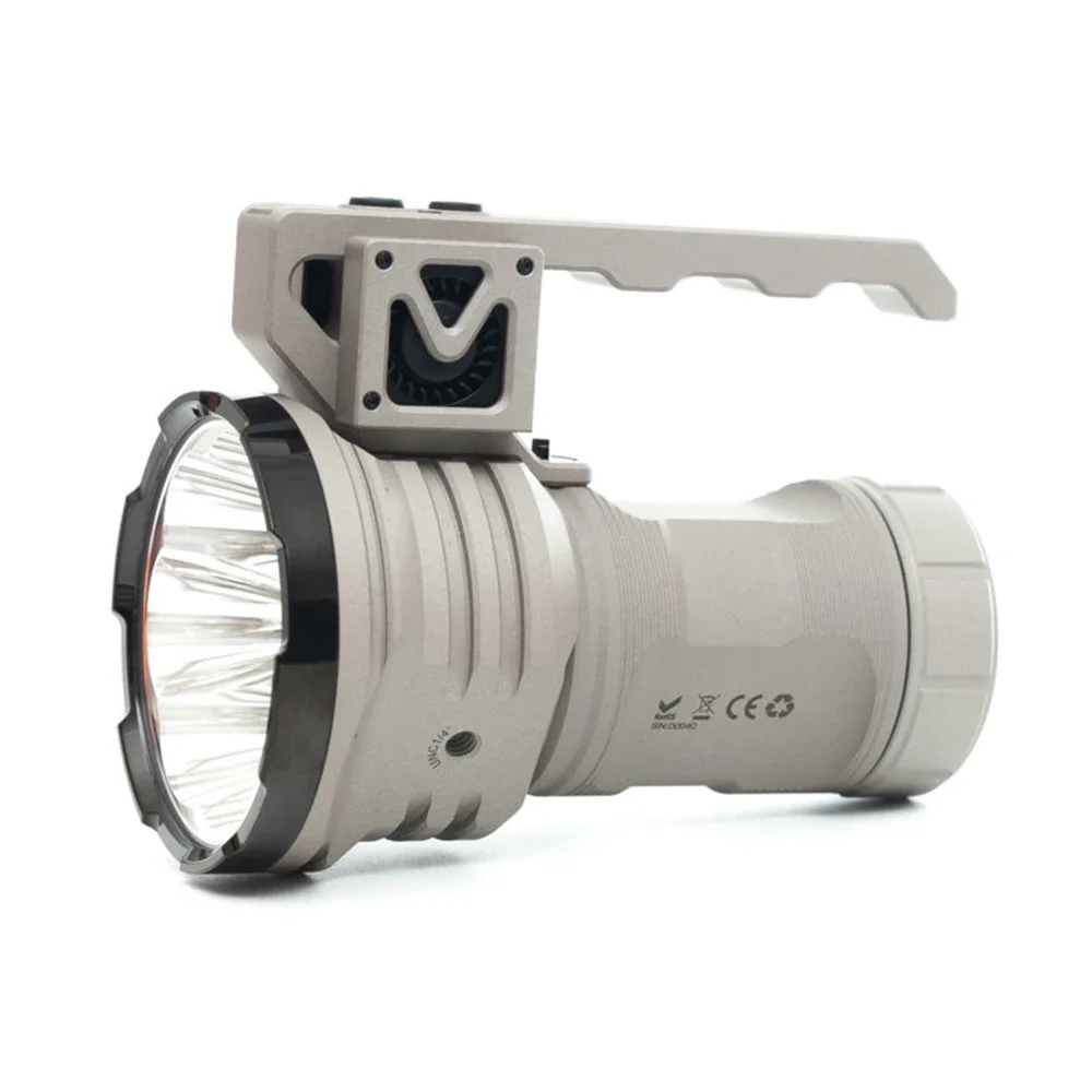 

MK38 Multi-Purpose Handheld Powerful Searchlight with 3x21700 Batteries 20000LM or 41500LM