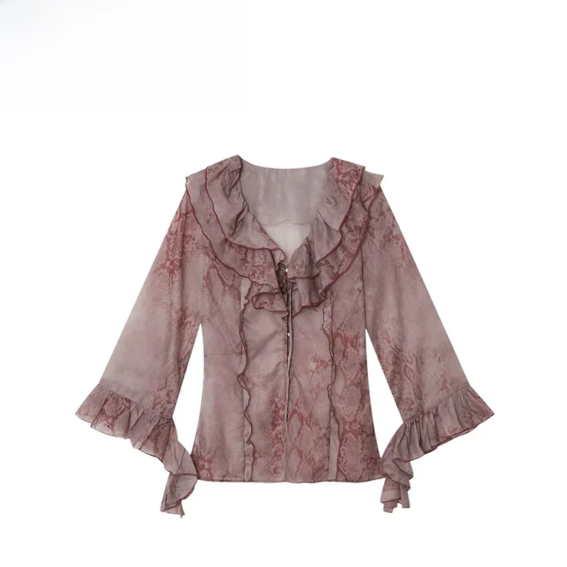 

Повседневная модная простая женская рубашка ZR, осенняя новинка, модель 206703, из полиэстера, с длинным рукавом, свободного кроя, из полиэфирного волокна, устойчивая к износу.