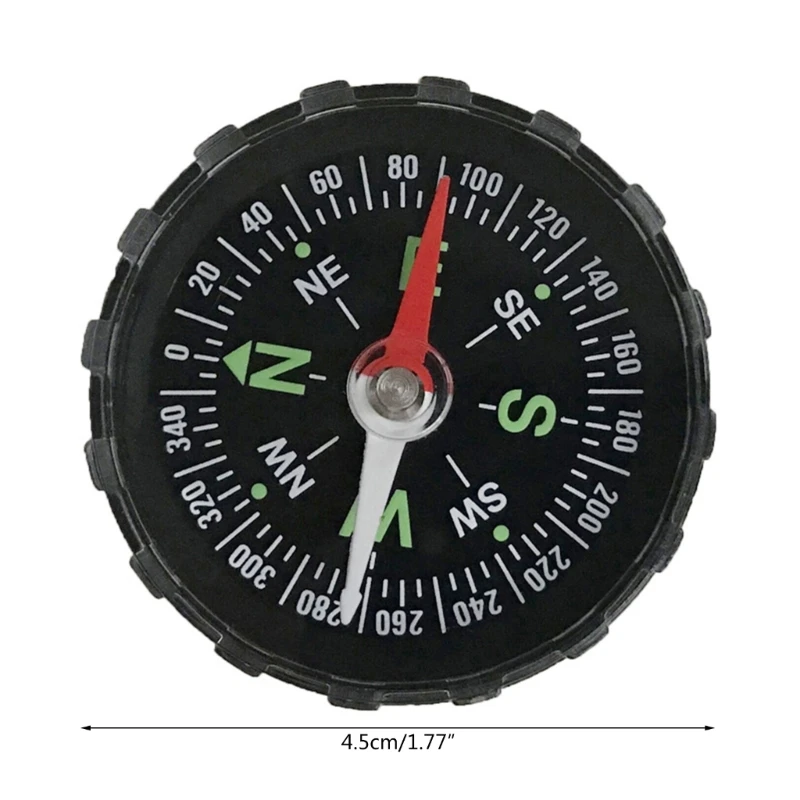 ฝาครอบกันน้ำเข็มทิศมองเห็น Survival Camping Mountaineering Boating Compasses Mini Navigation Compasses