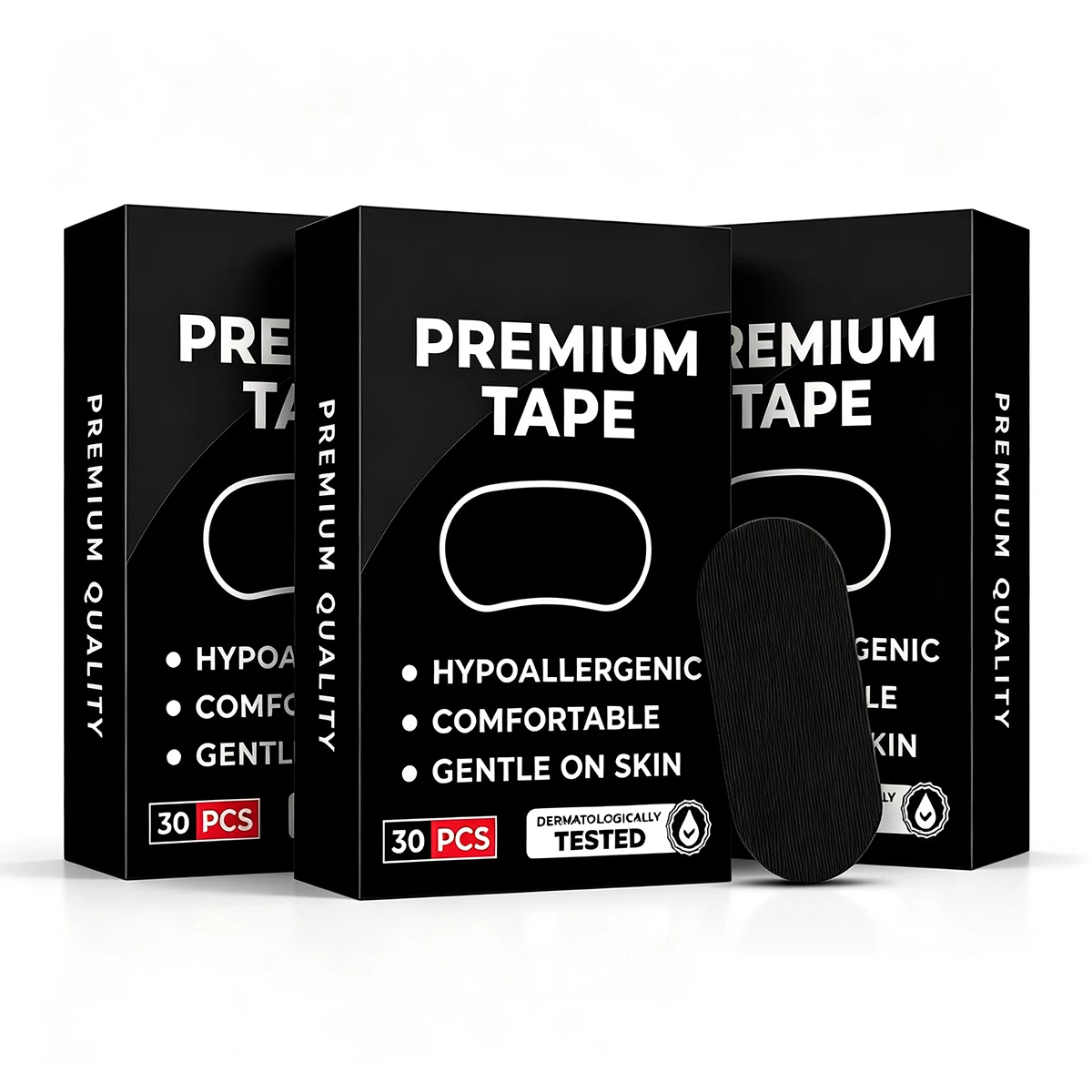 1/3 Boxes Sleep Tape for Adults Breath Training Tape for Adults, 30 Counts Mouth Tapes Promotes Nasal Breathing Improve Sleeping