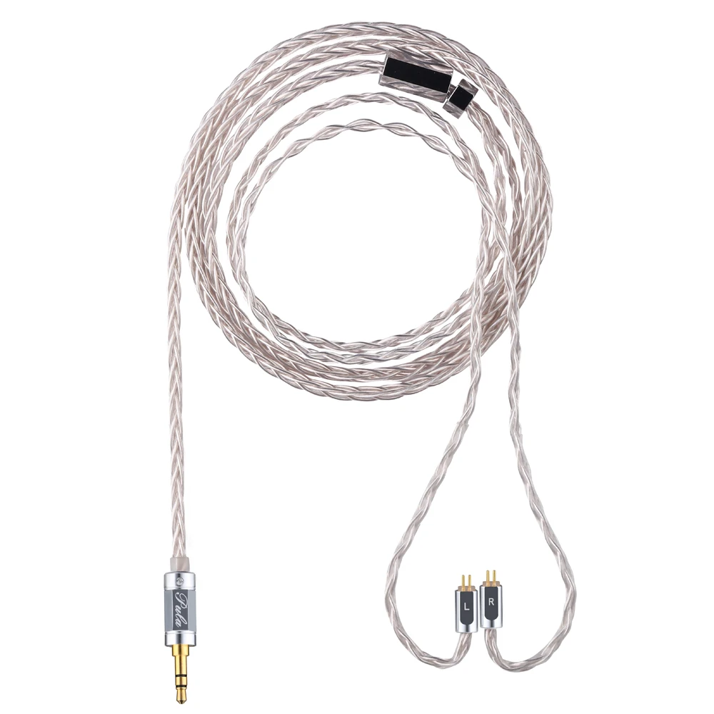 

PULA 8-core single crystal copper plated silver high fidelity balanced upgraded cable (same as SXC8 wire base) IEM cable