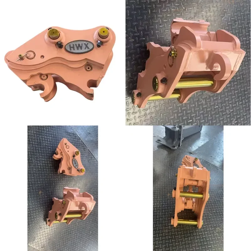 HWX Double Locking Hydraulic Quick Hitch for Mini Excavator 1-8 Ton Safety Quick Coupler Fits KX033 ViO35