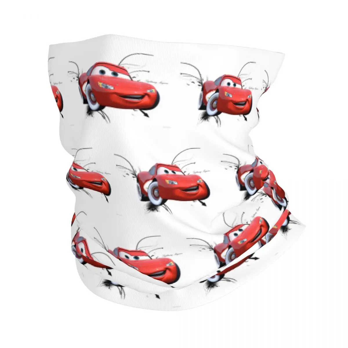 

Custom Lightning Mcqueen Cars Bandana Winter Neck Warmer Men Windproof Wrap Face Scarf for Ski Cars Gaiter Headband