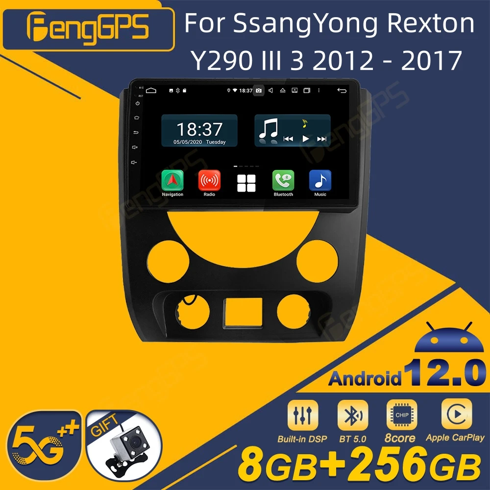 For SsangYong Rexton Y290 III 3 2012 - 2017 Android Car Radio 2Din Stereo Receiver Autoradio Multimedia Player GPS Navi Unit