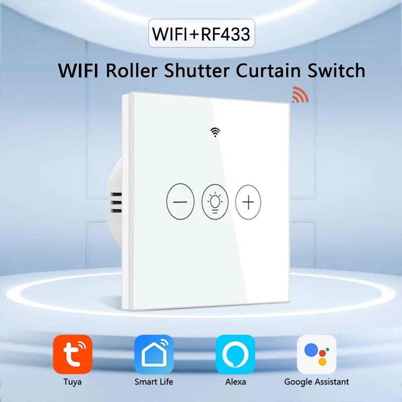 

Умный диммер Tuya Wi-Fi, беспроводной сенсорный настенный выключатель ЕС/США, приложение Smart Life, удаленное голосовое управление, работает с Alexa Google