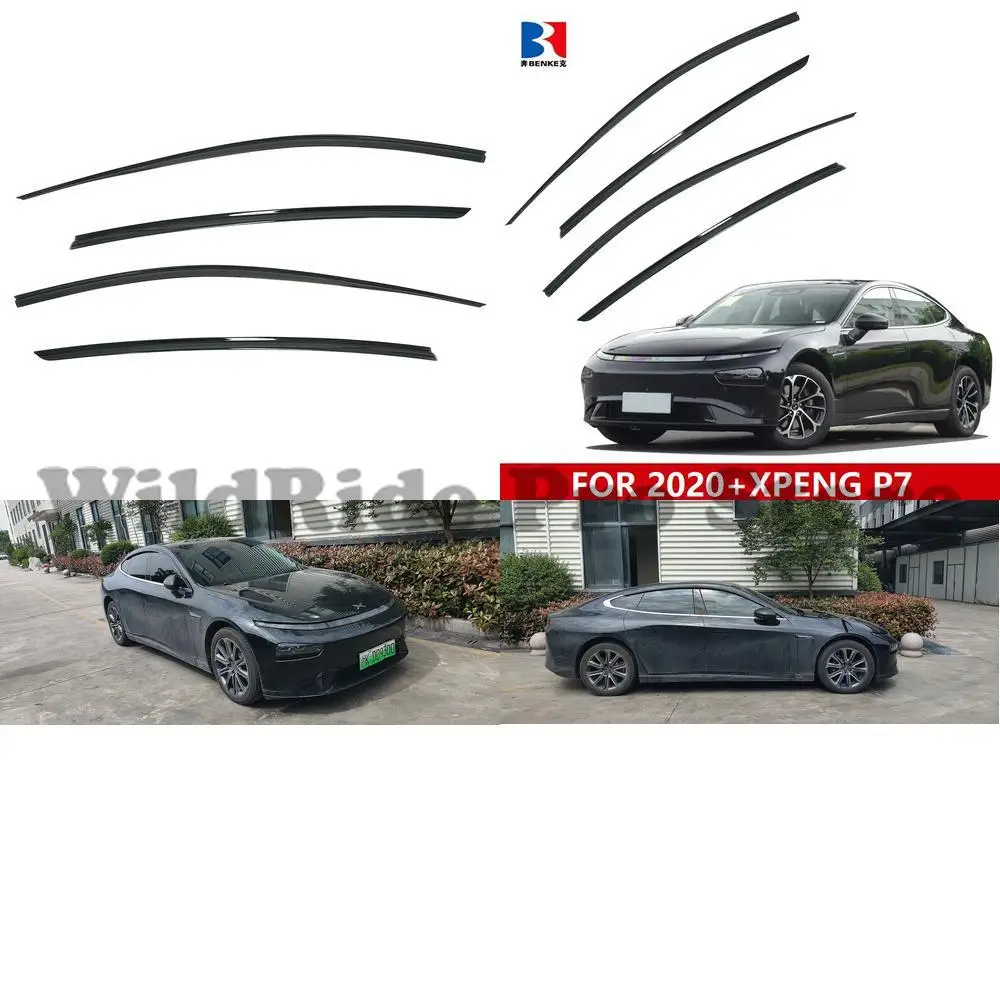 

1 set For Car Window Visor Wind Deflector for XIAOPENG XPENG P7 2020+ Rain Guard Door Visor Vent Visor