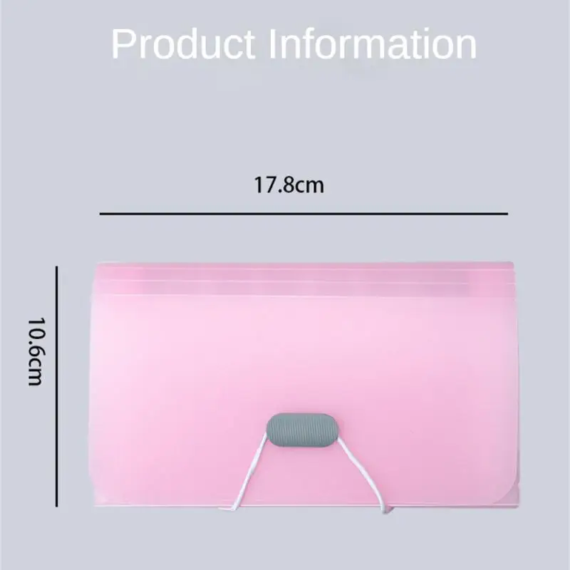 Multi-layer 13 Grids  Expanding Wallet File Folder Buckle Organ Bag Large Capacity School Office Data Storage Organizer Pouch
