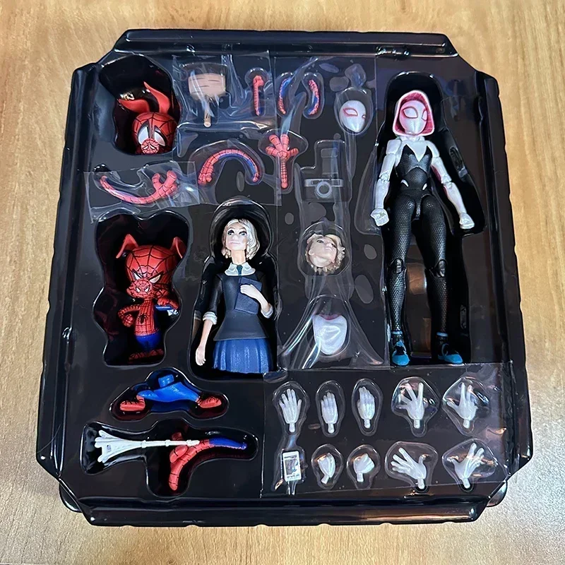Disney Gwen Stacy Action Figure Desktop Model Ornaments Collection Sentinel Marvel SpiderMan Into the Spider Verse Toy gift