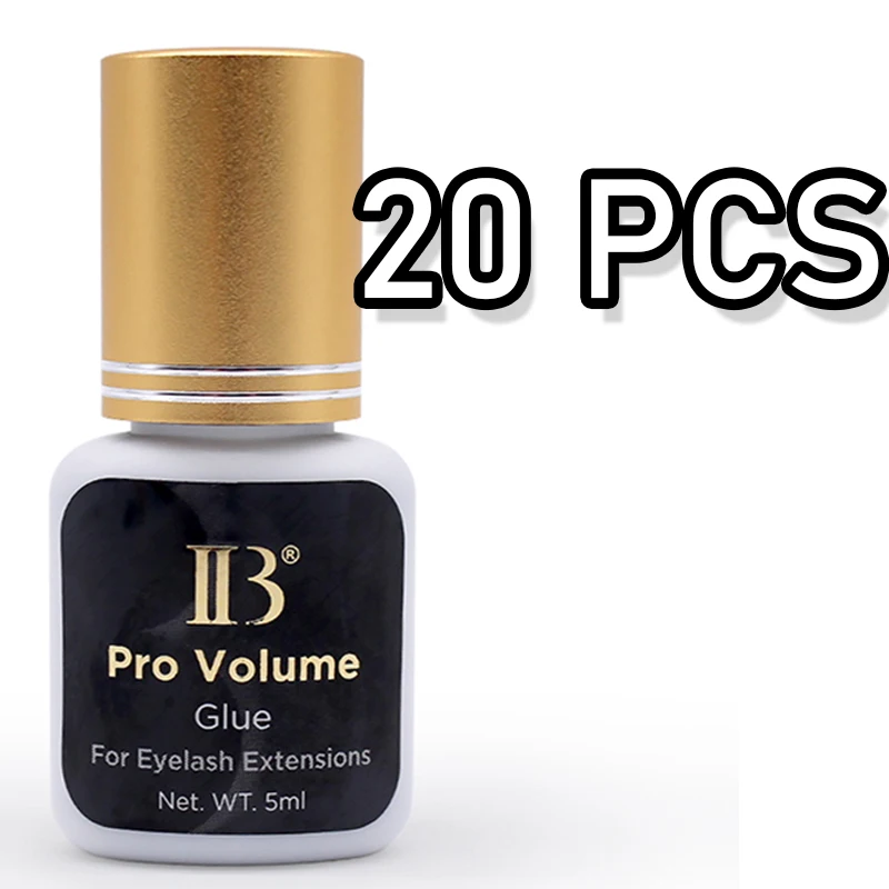 

20 Bottles IB Pro Volume Glue 0.5s Korea Professional IBeauty Master False Lash Glue for Eyelash Extension 5ml Supplies Pro Flex