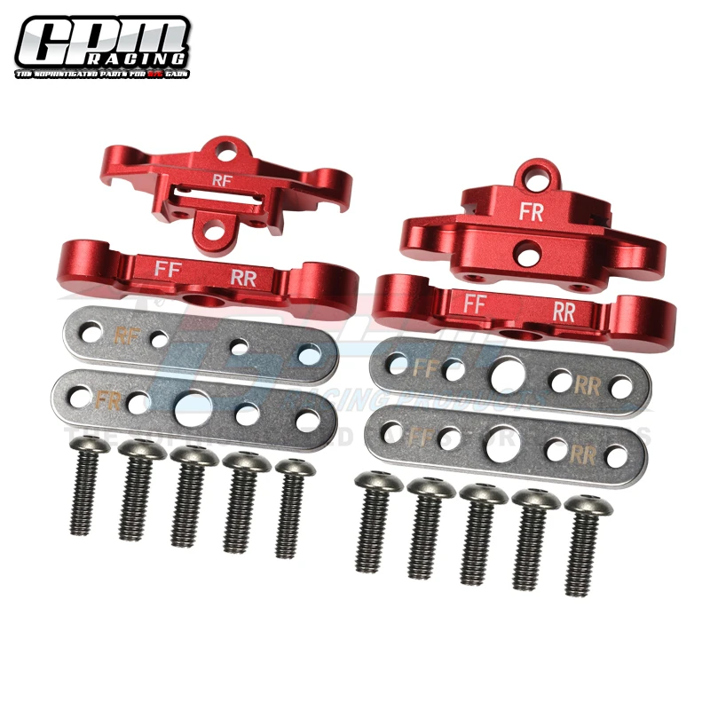 Barra de sujeción de brazo inferior delantero y trasero GPM Alu, montaje para TRAXXAS 1/10 Maxx 1/8 Maxx Slash