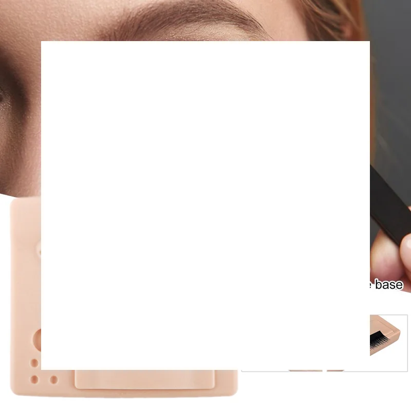 عارضة أزياء رئيس رمش تمديد ممارسة ماكياج الملحقات مع عيون قابلة للإزالة الرموش الصناعية تطعيم التدريب نموذج الرأس #1