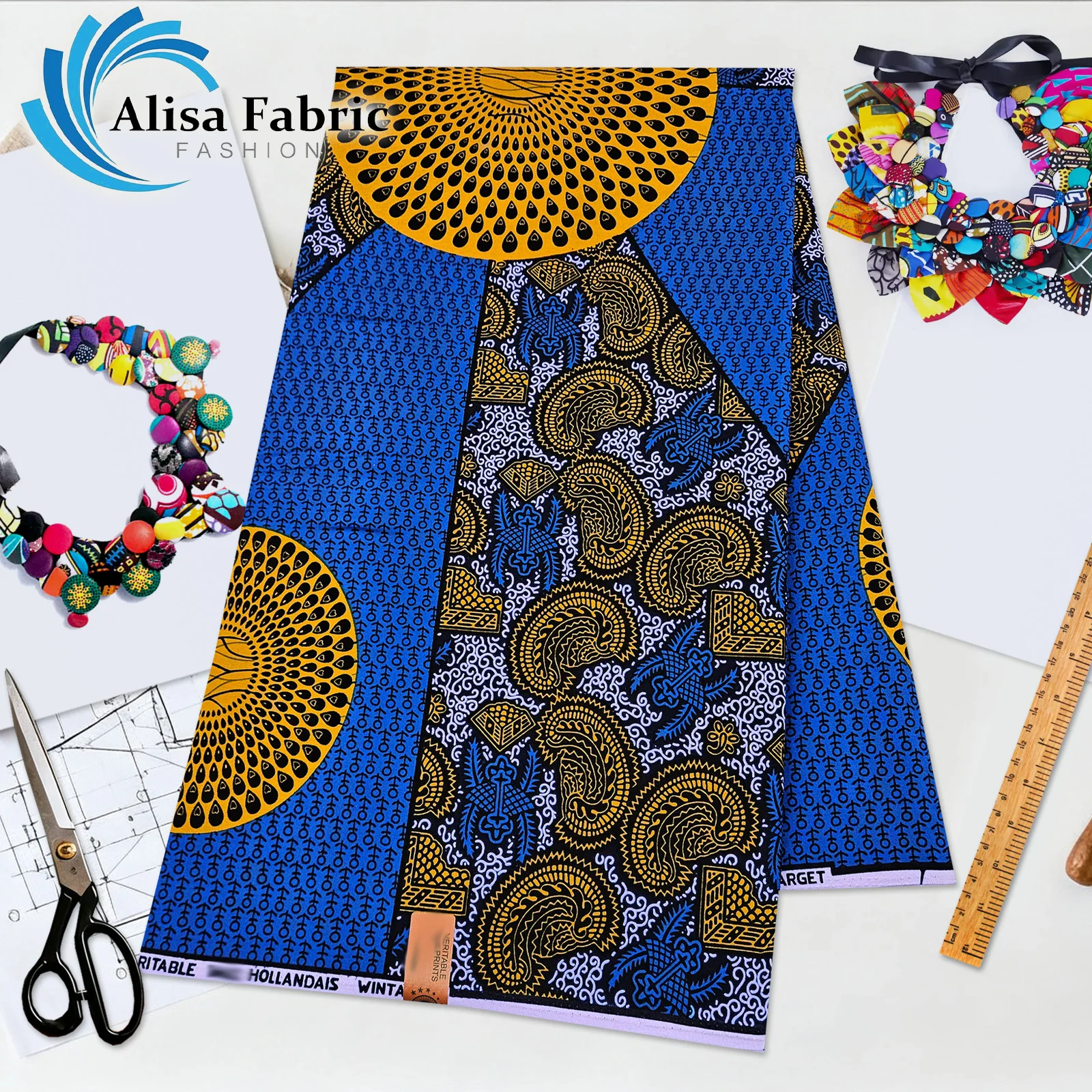 

2025 latest nigerian fabric high quality 6yards African veritable guaranteed 100% cotton fabric for man and woman