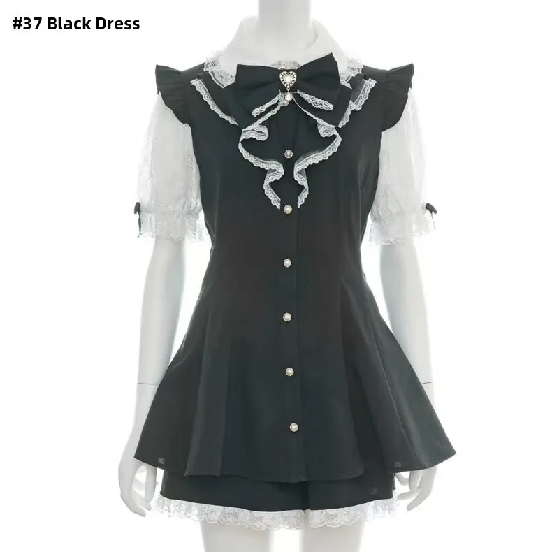 2024 New Style Drawstring Waist High Slimming Shirt Shorts Set Two Piece Set Back Waist Tie Fashionable Women's Ensemble