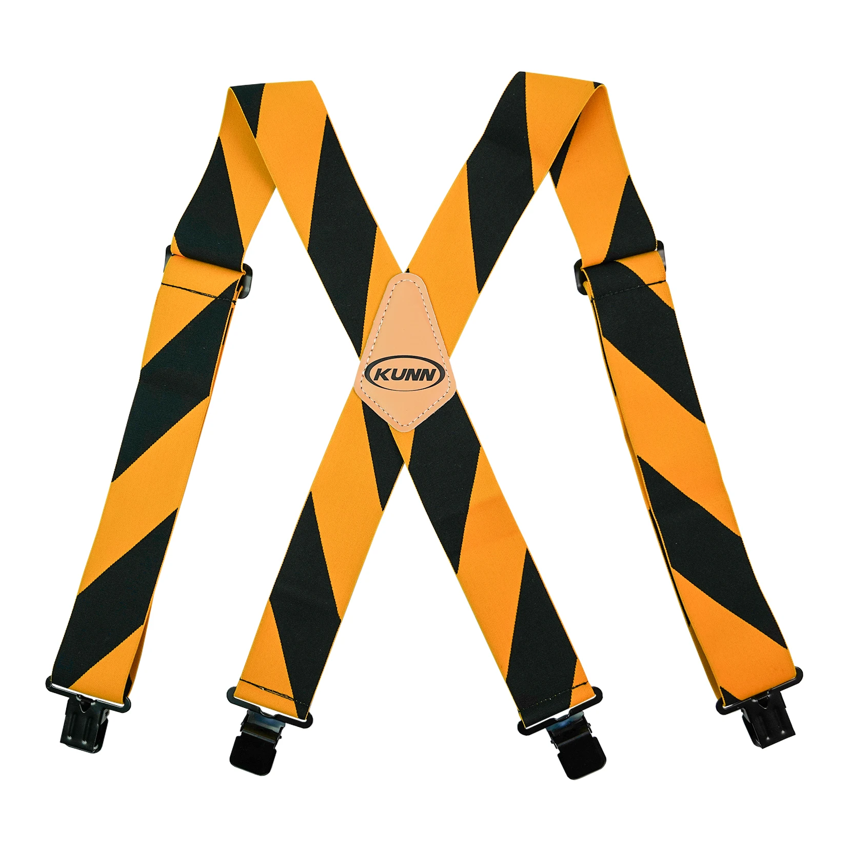 KUNN Men Suspender Tape Measure Pattern Suspender Fully Strength Elastic with Heavy Duty Clip Ruler Suspenders