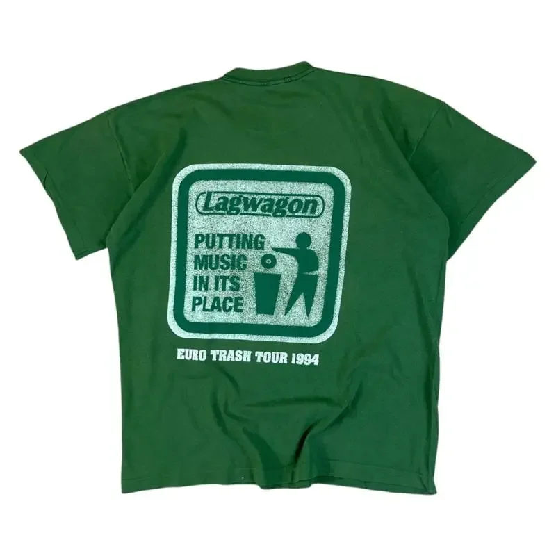 Vintage 1994 LAGWAGON Euro Trash Tour T Shirt 90s Band tee