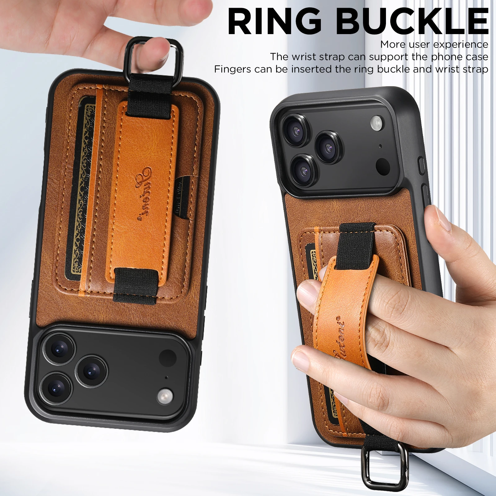 Ring Buckle Wrist Strap Leathe - Leather X ulasan dan harga