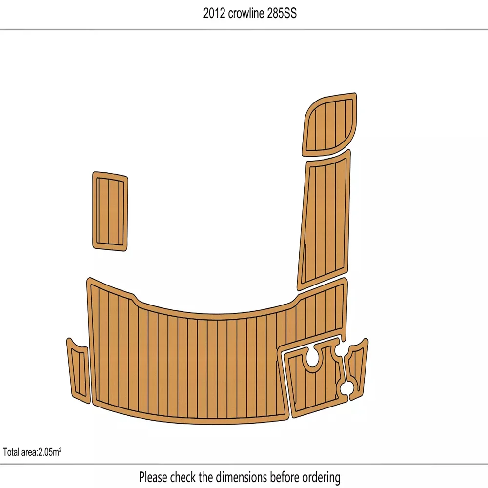 2012 crownline 285SS Swim Platform 14 6mm EVA Foam FAUX floor SeaDek MarineMat Gatorstep Style Self Adhesive