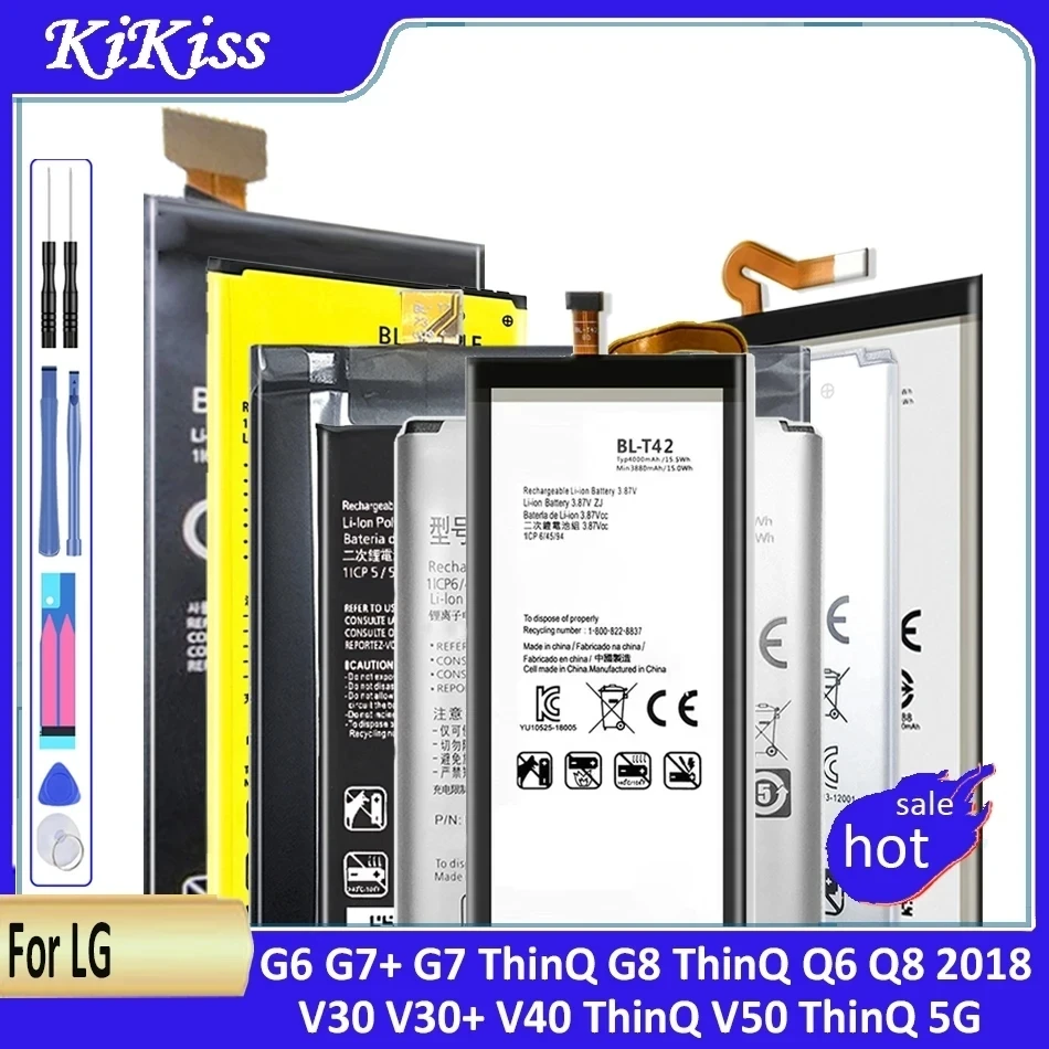 

BL-T24 BL-T3 BL-T32 BL-T33 BL-T34 BL-T36 BL-T37 BL-T39 BL-T41 BL-T42 Аккумулятор для LG X P895 Q6 G6 G7 G7+ G8 V30 V40 V50 ThinQ