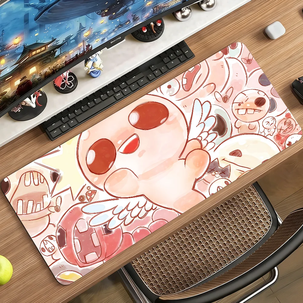 

Коврик для мыши Binding of Isaac Rebirth с RGB-подсветкой, нескользящий, резиновый, для игр, большой XXL, для компьютера, офиса, клавиатуры