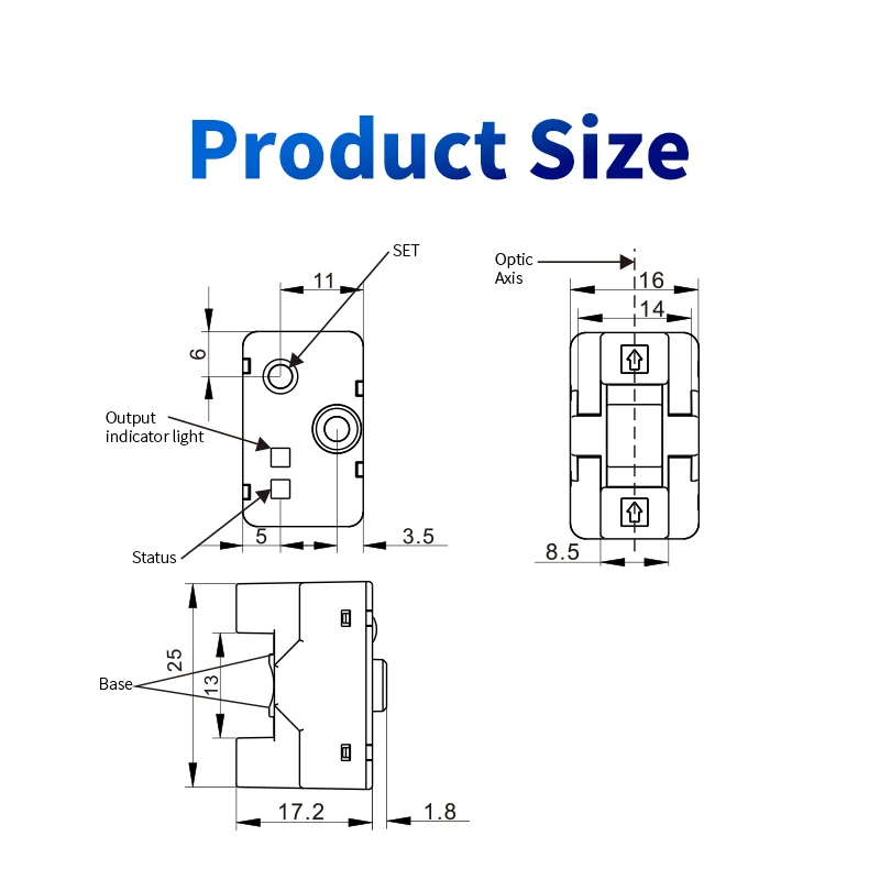 FUWEI FGU-G613P Display Capacitive Type Liquid Level High And Low Detection Photoelectric Non-Contact Pipe Liquid Level Sensor